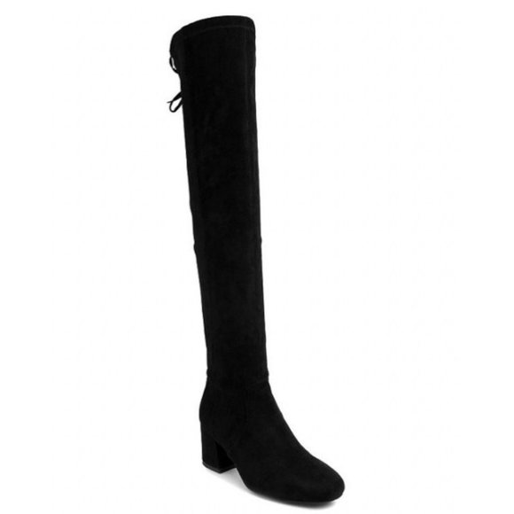 Sugar Women's Black Zipper Accent Lace Ollie Almond Toe Dress Boots 7.5M NWB - Picture 1 of 5
